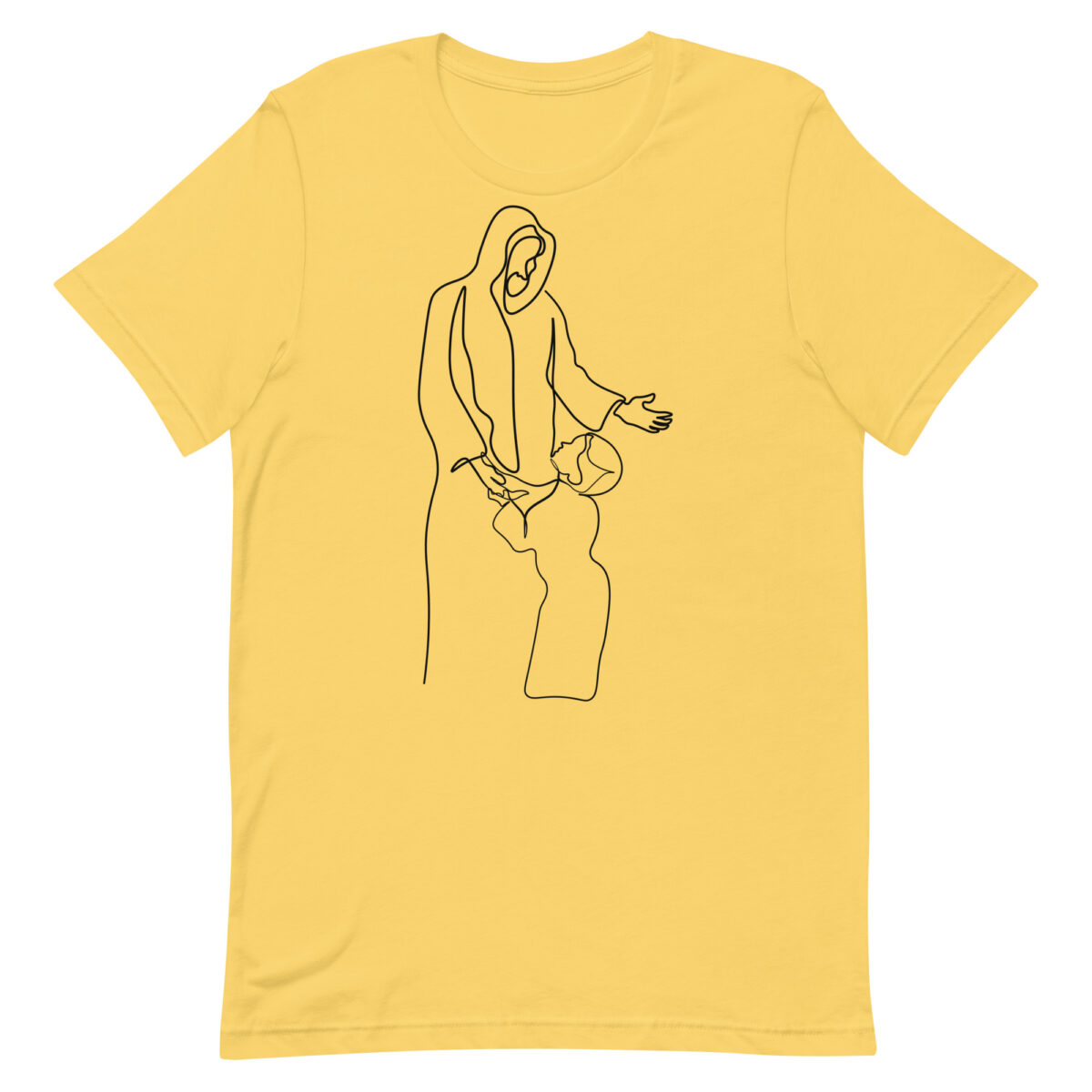 unisex staple t shirt yellow front 648c427baf360