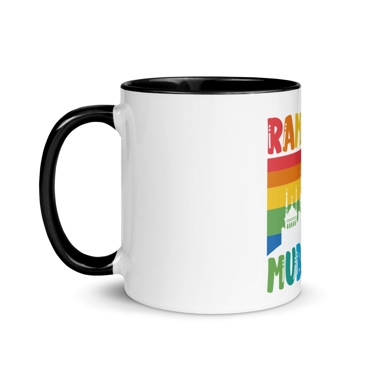 white ceramic mug with color inside black 11oz left 6492d2f540bf5