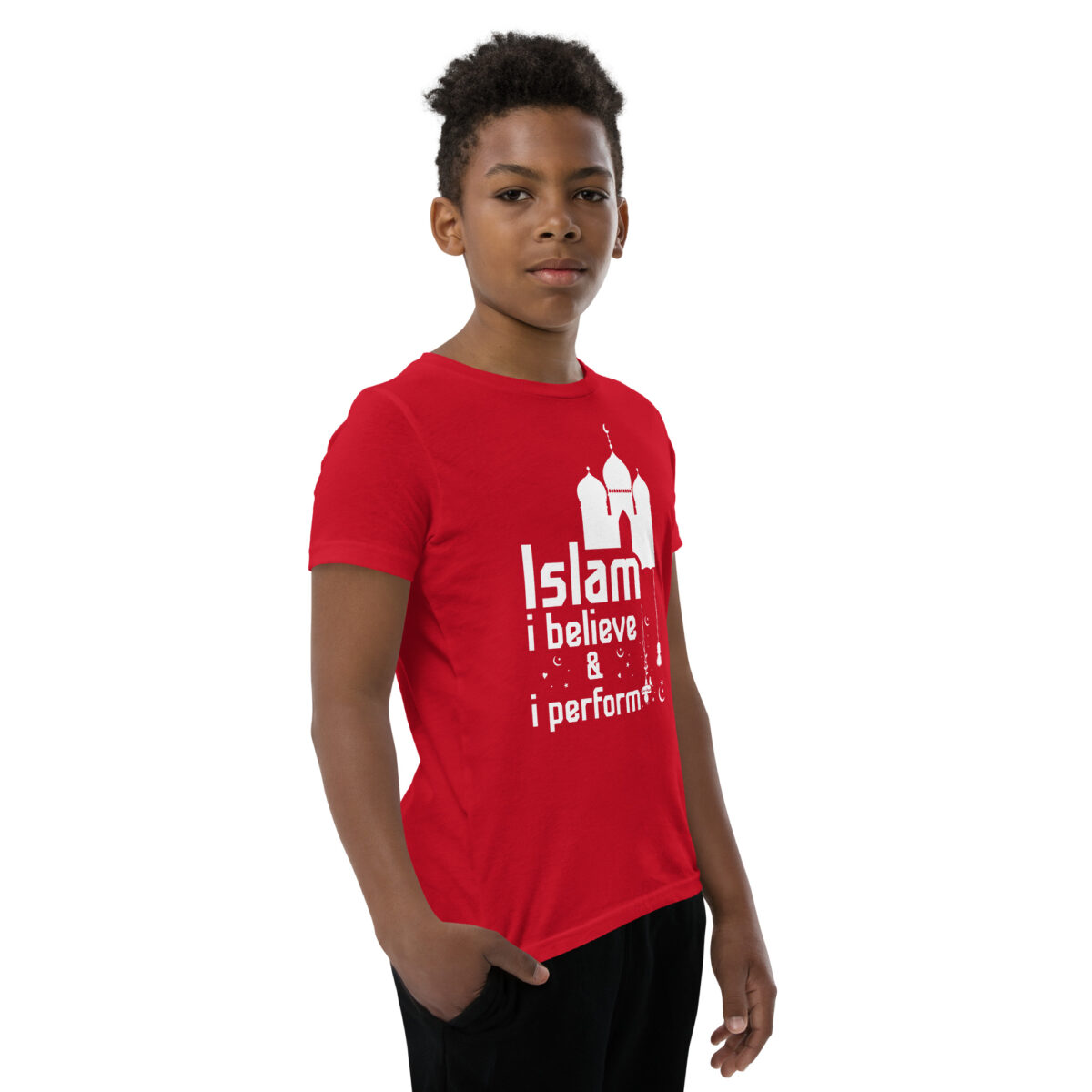 youth staple tee red right front 649085ff4fe3d