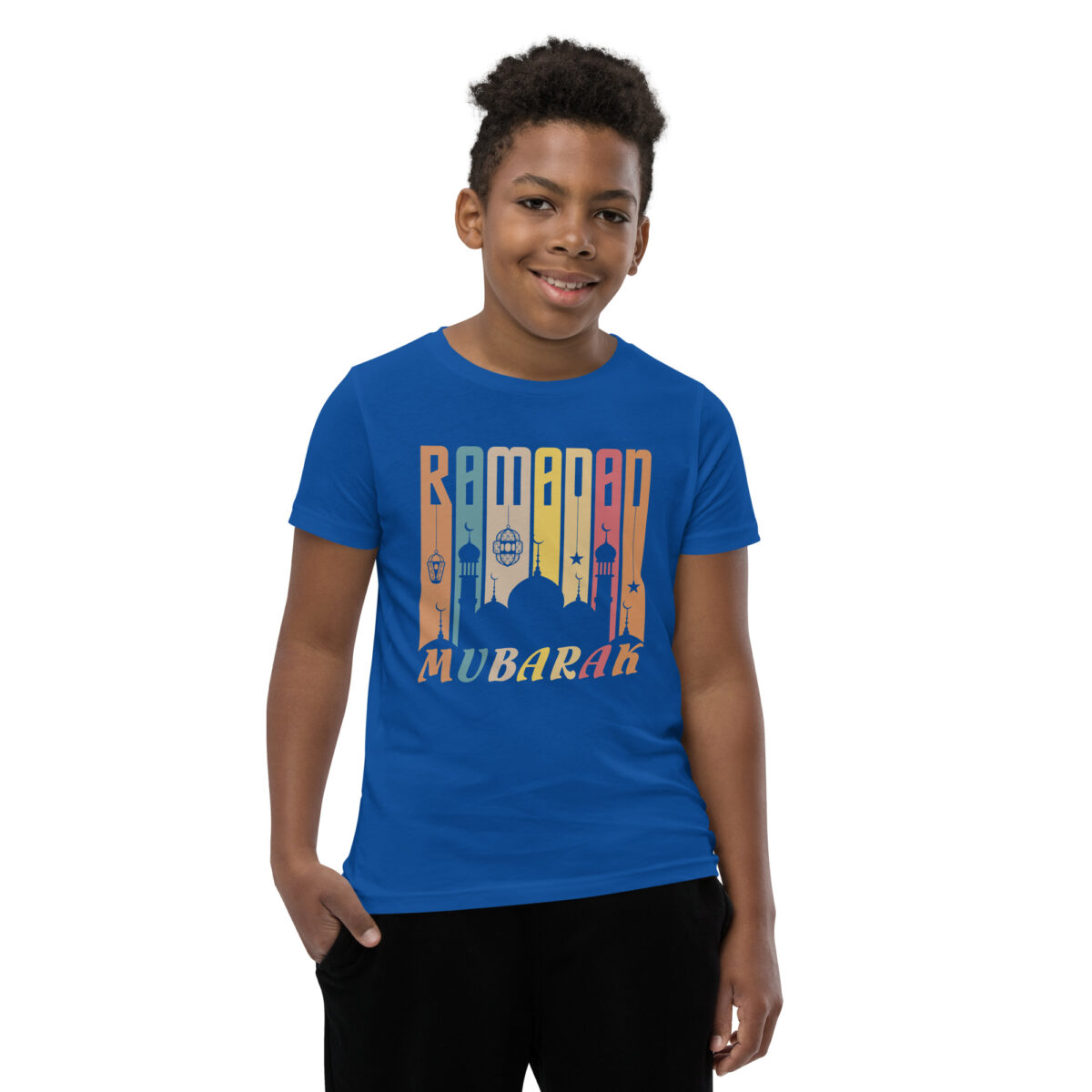 youth staple tee true royal front 64903d2d970b9