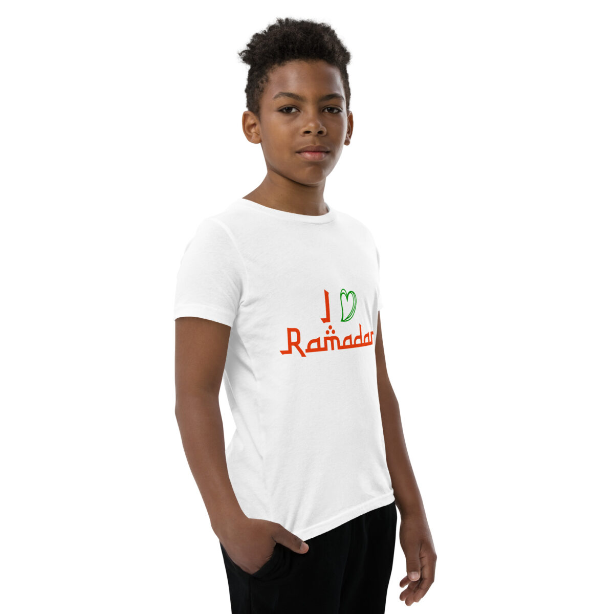 youth staple tee white right front 649082ee81809