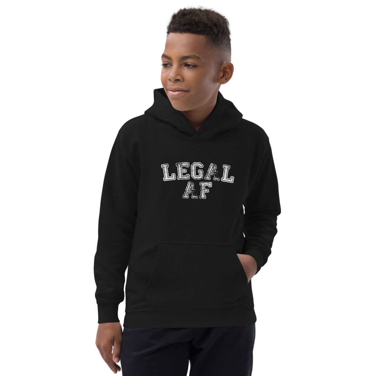 kids hoodie jet black front 64b68991e8933