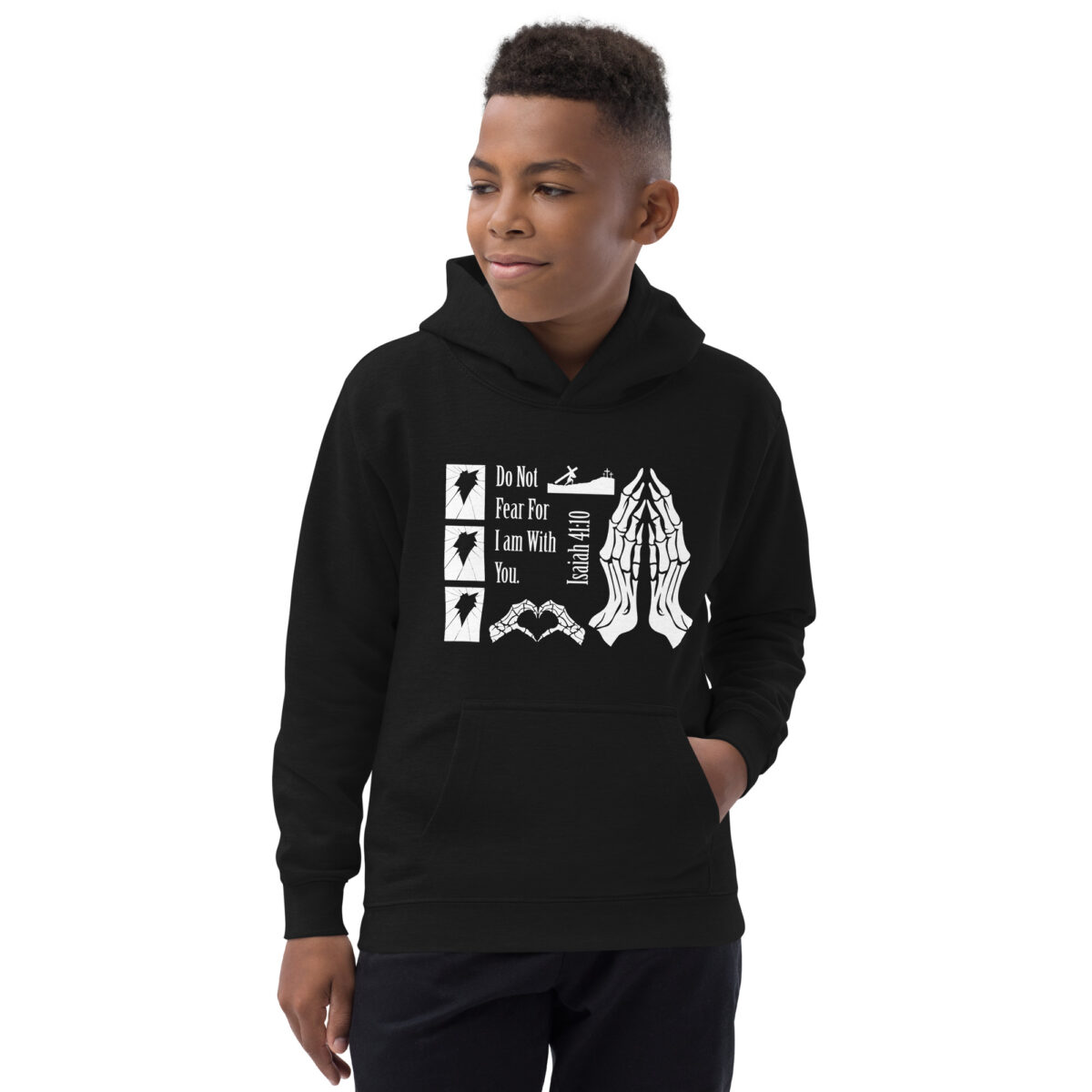 kids hoodie jet black front 64c2882c79466