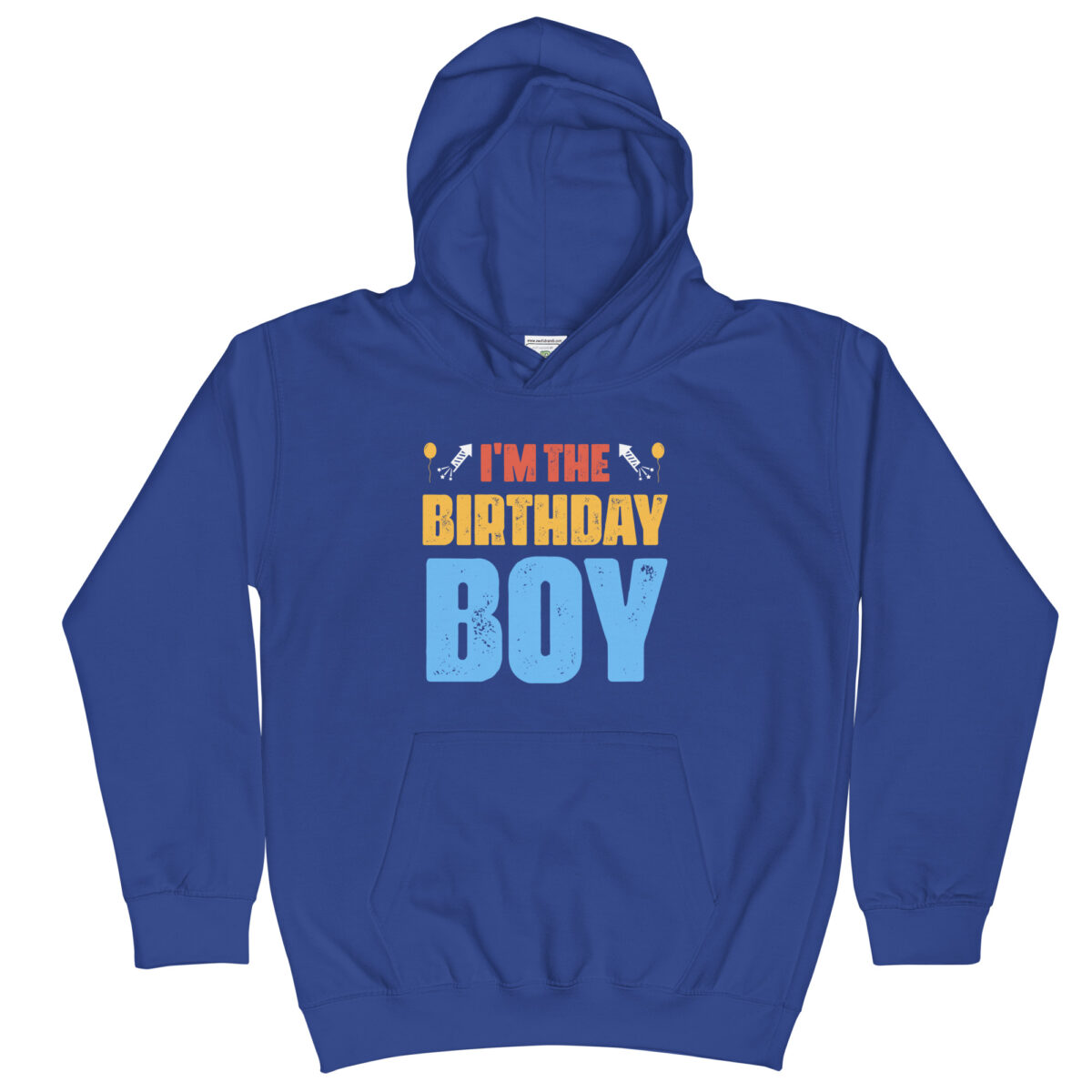 kids hoodie royal blue front 64b68a8d301db