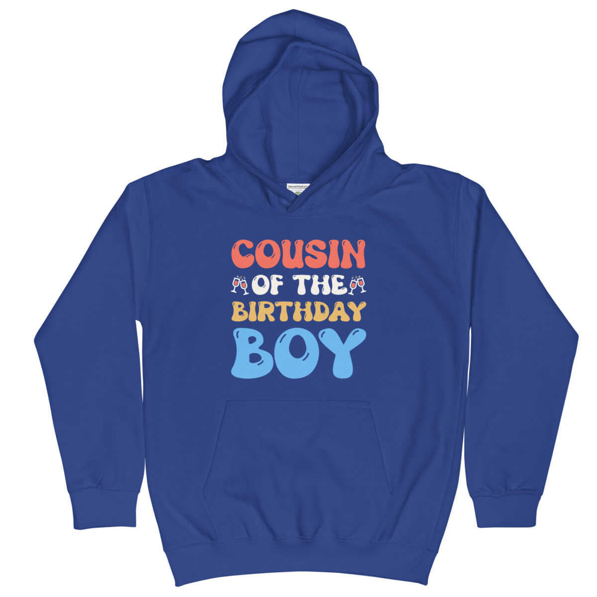 kids hoodie royal blue front 64b68d602c9ba