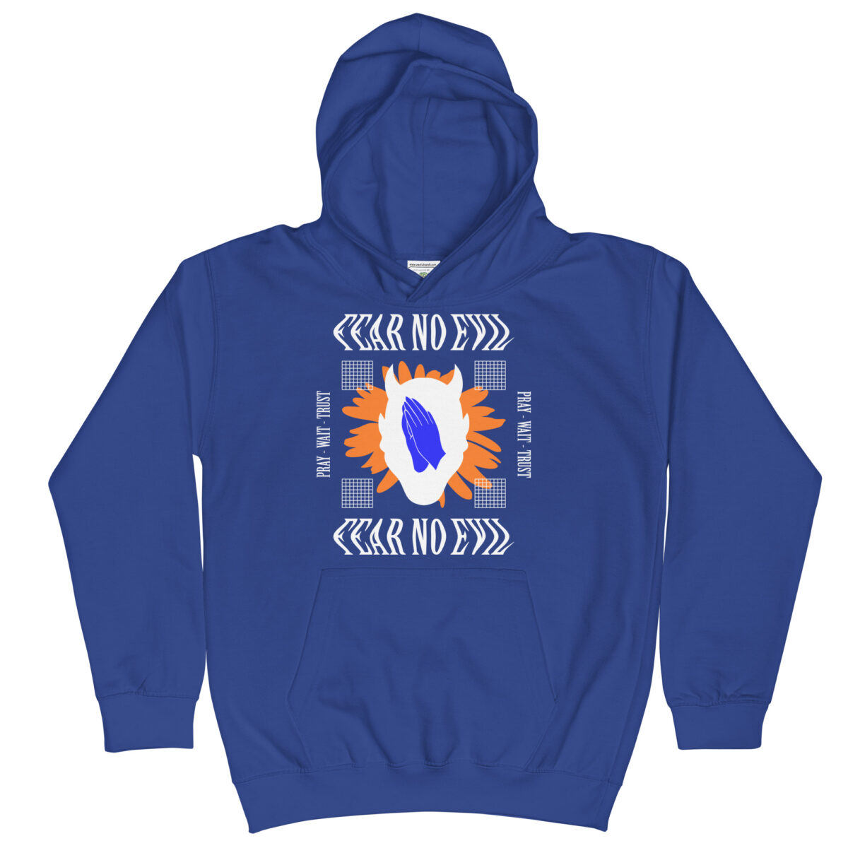 kids hoodie royal blue front 64c284c6500c7