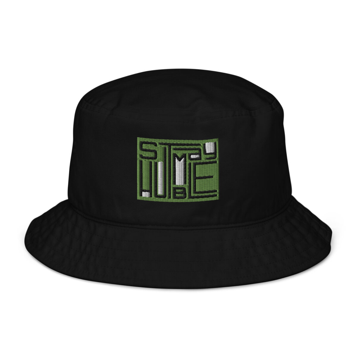 organic bucket hat black front 64a2aeee12312