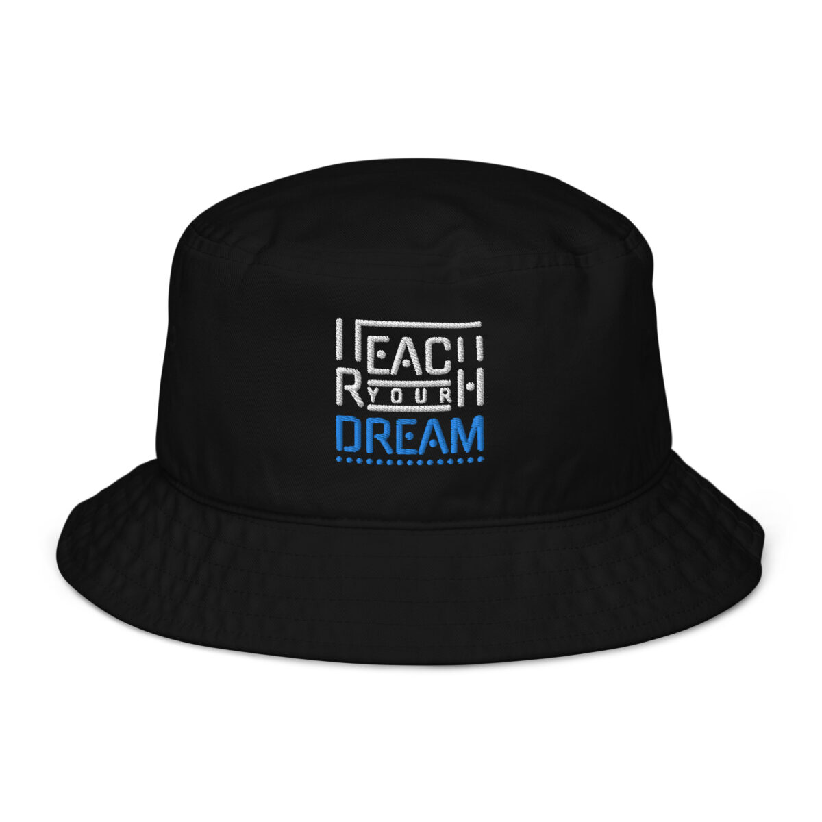 organic bucket hat black front 64a2b185914fc