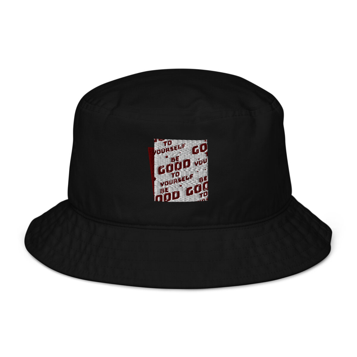 organic bucket hat black front 64a3d0e7a3c7f