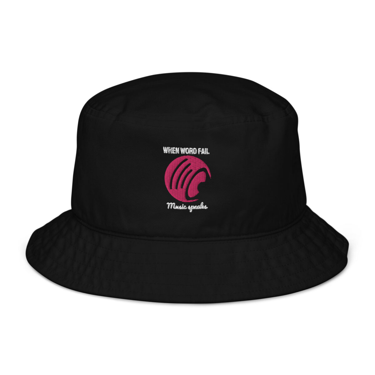 organic bucket hat black front 64a3d37a9f432