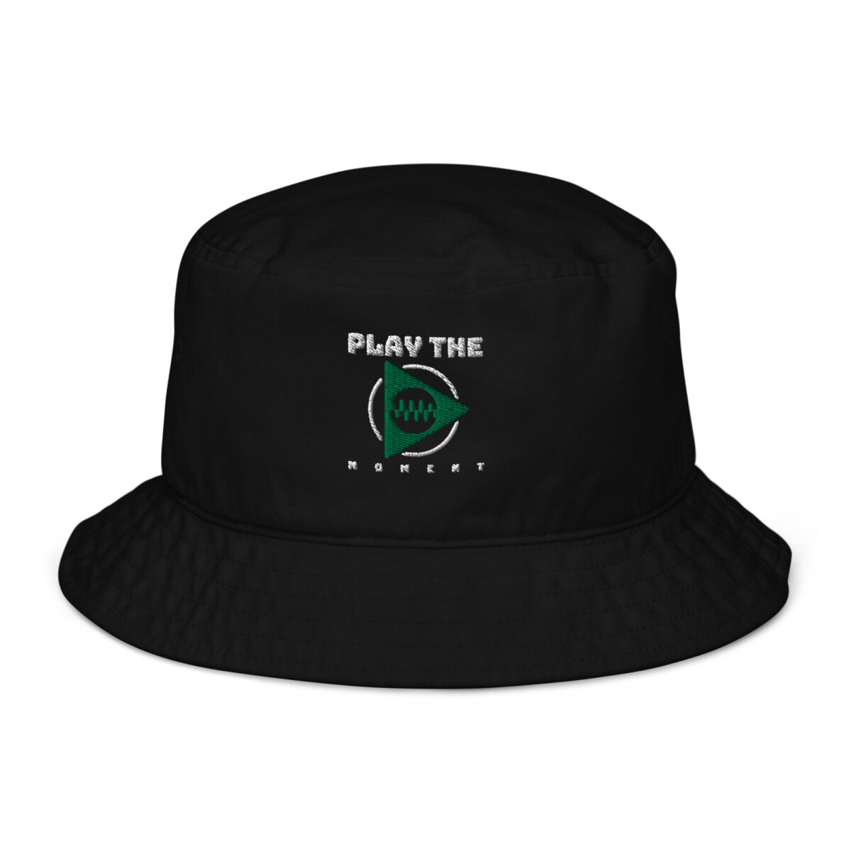 organic bucket hat black front 64a42547d402c