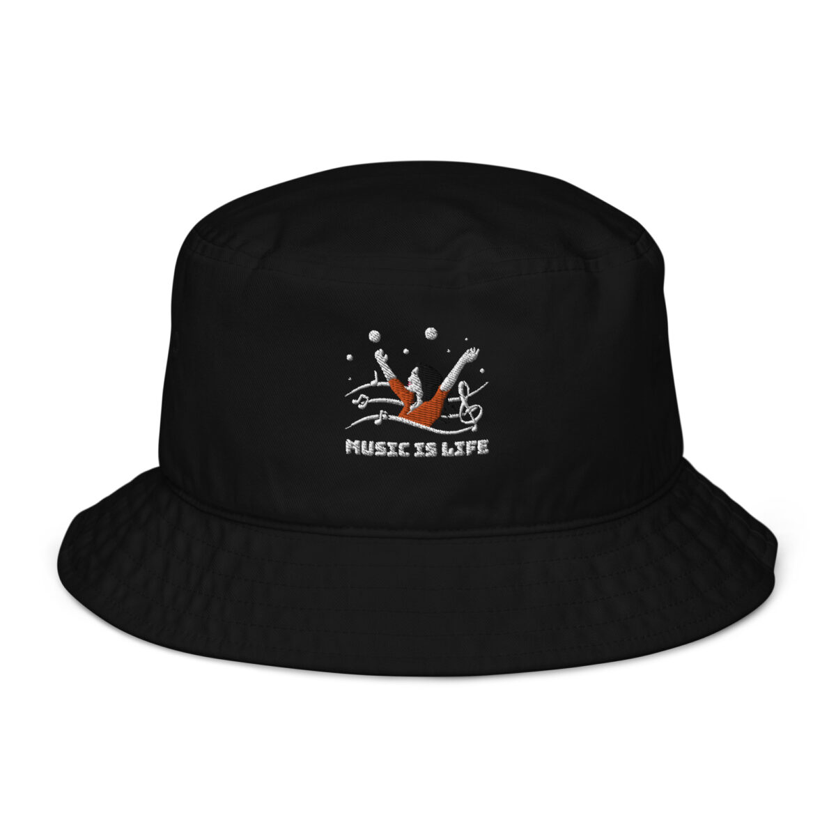 organic bucket hat black front 64a426bc8c85a