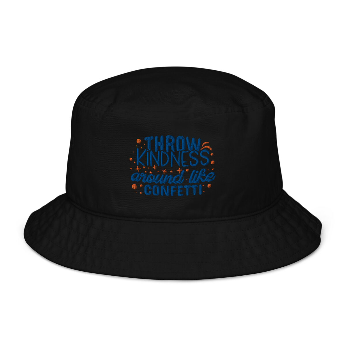 organic bucket hat black front 64a509acb5ab1