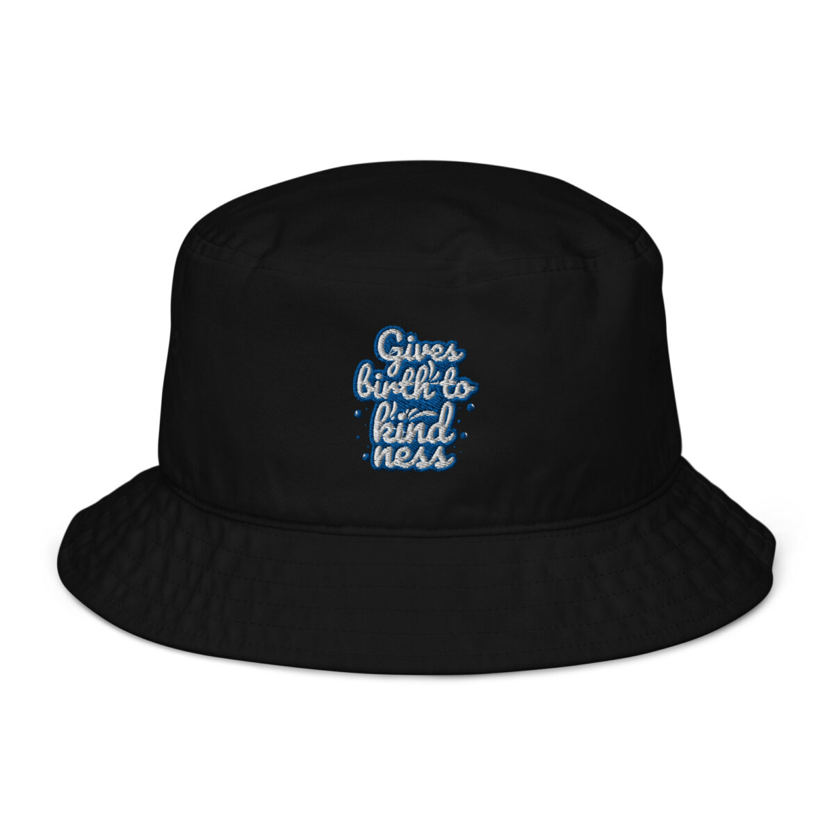 organic bucket hat black front 64a538e119328