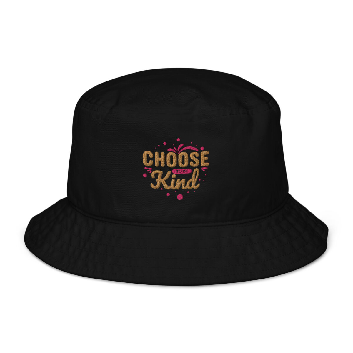 organic bucket hat black front 64a53a818b533