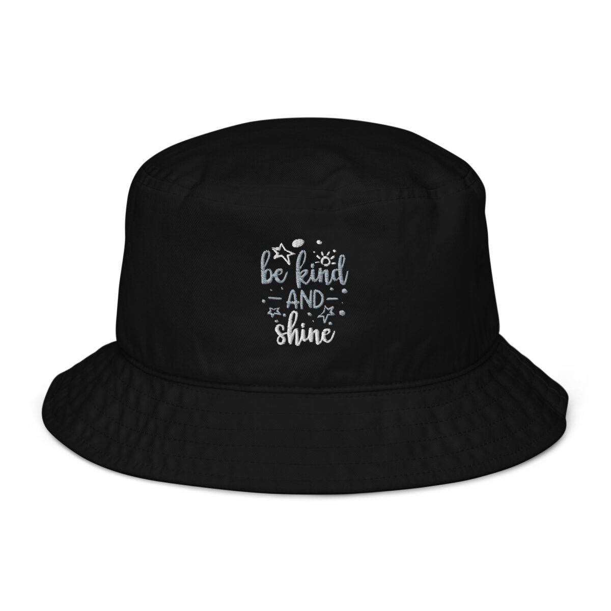 organic bucket hat black front 64a55e9629498