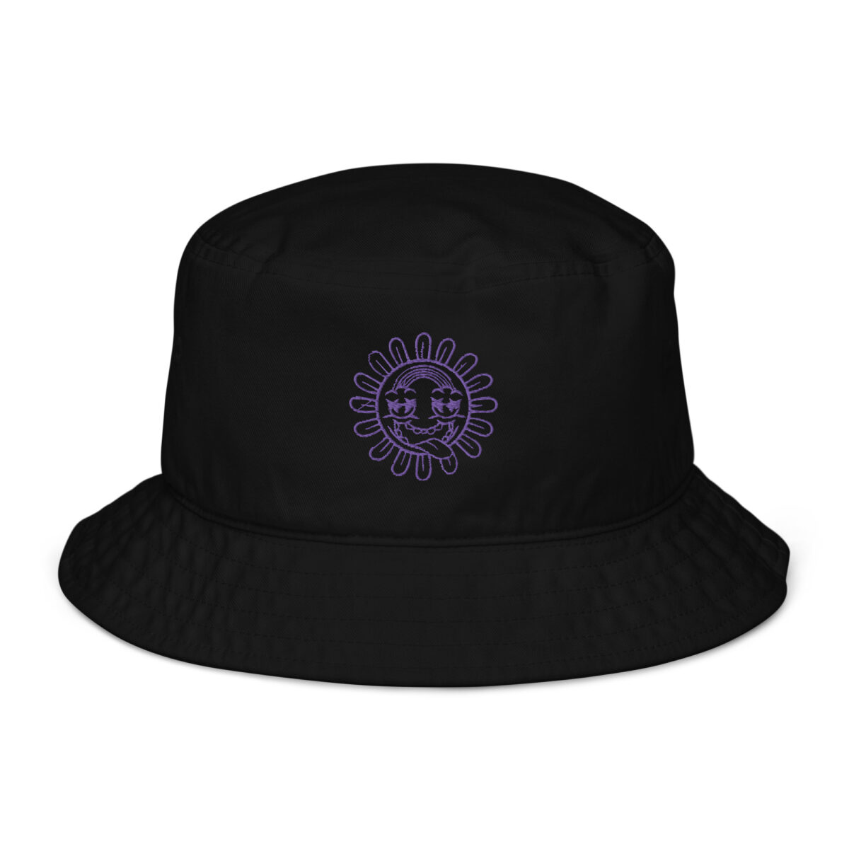 organic bucket hat black front 64a7b0436a44d