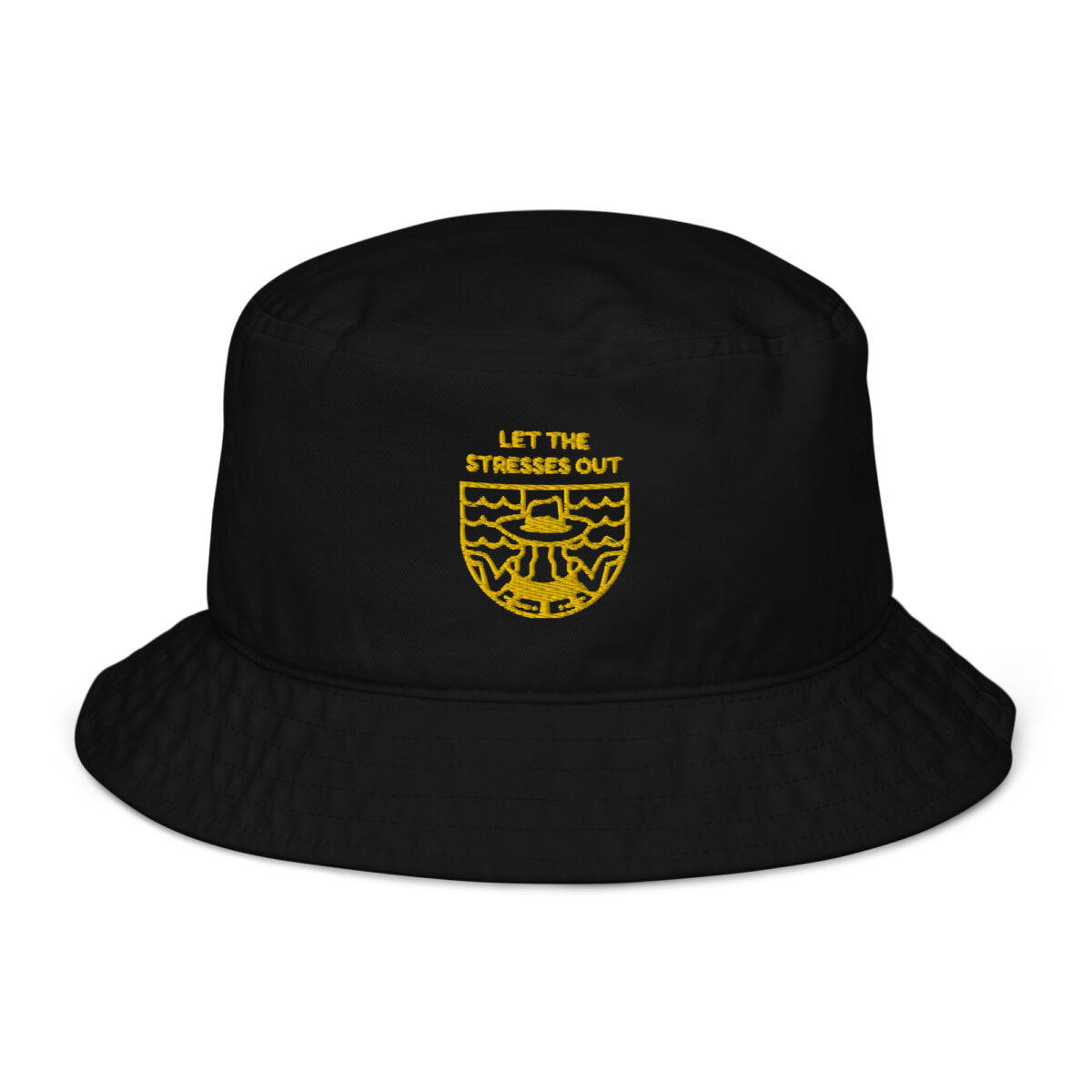 organic bucket hat black front 64a873ce0b3a7