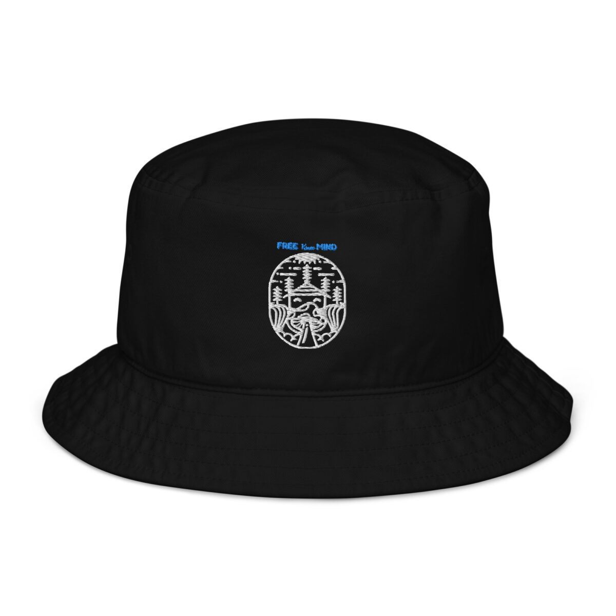 organic bucket hat black front 64a87b093fbba