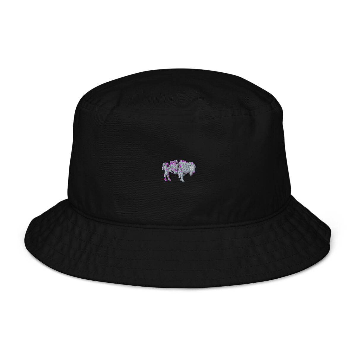 organic bucket hat black front 64a88c784ab93