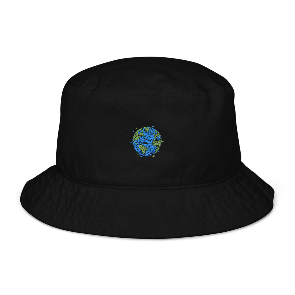 organic bucket hat black front 64a8f34337e4f