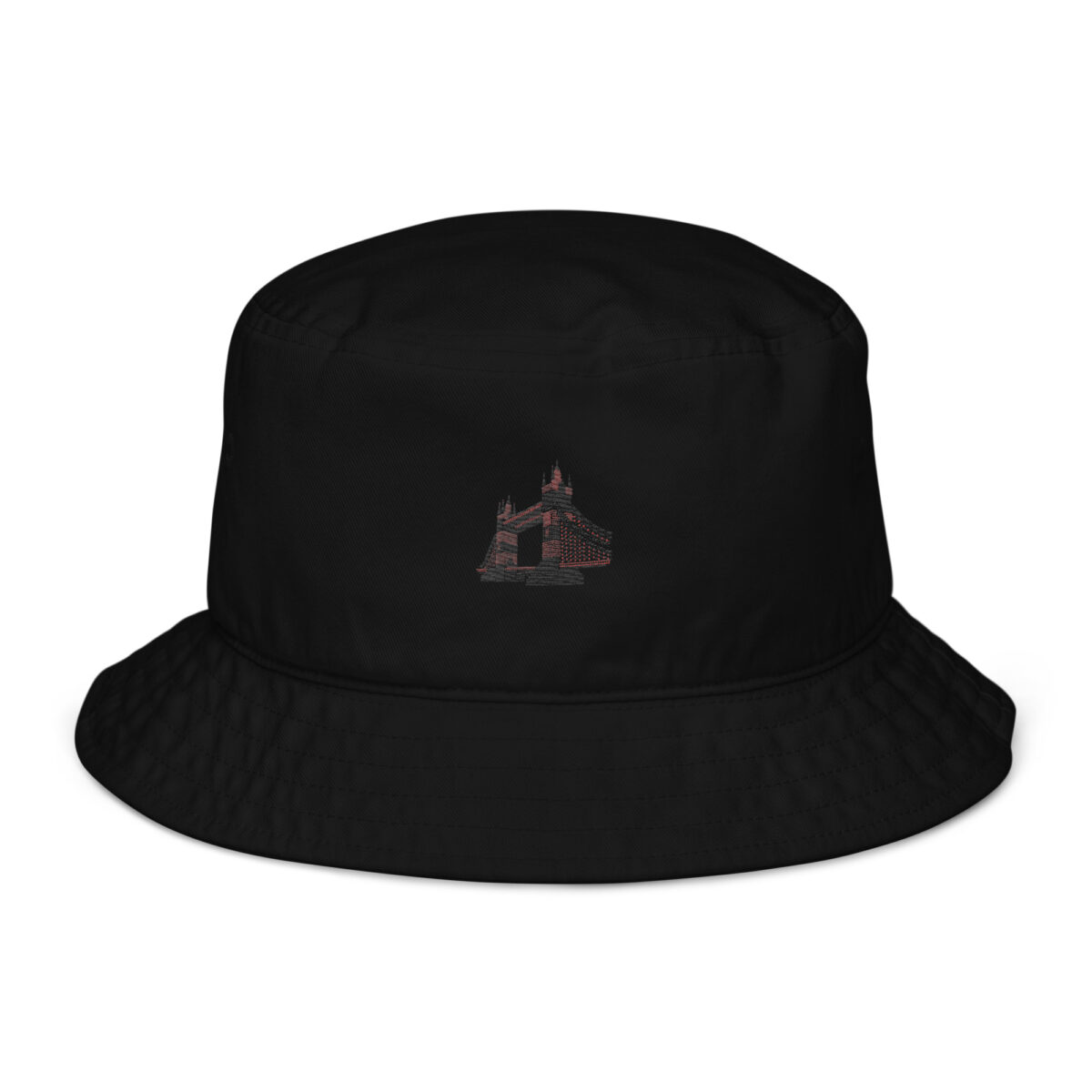 organic bucket hat black front 64aac6748851b