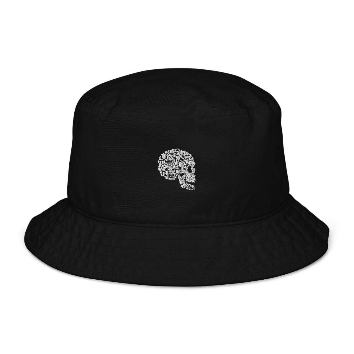 organic bucket hat black front 64aac93b81e13