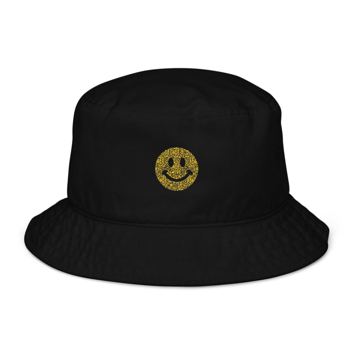 organic bucket hat black front 64aac99ae43a9