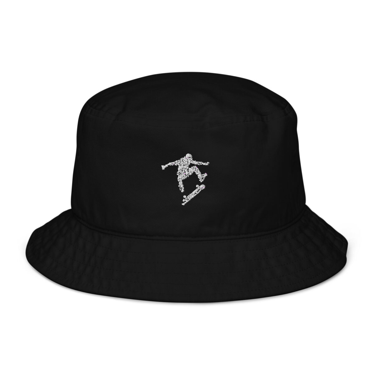 organic bucket hat black front 64ad58efe6bfd