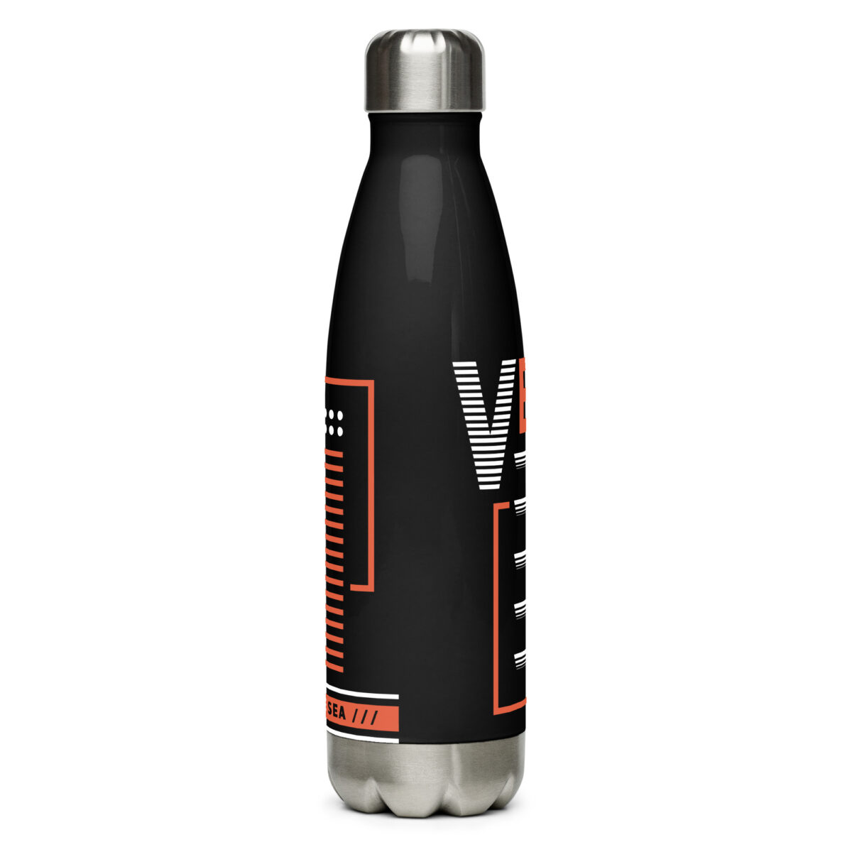 stainless steel water bottle black 17oz back 64a5927014653