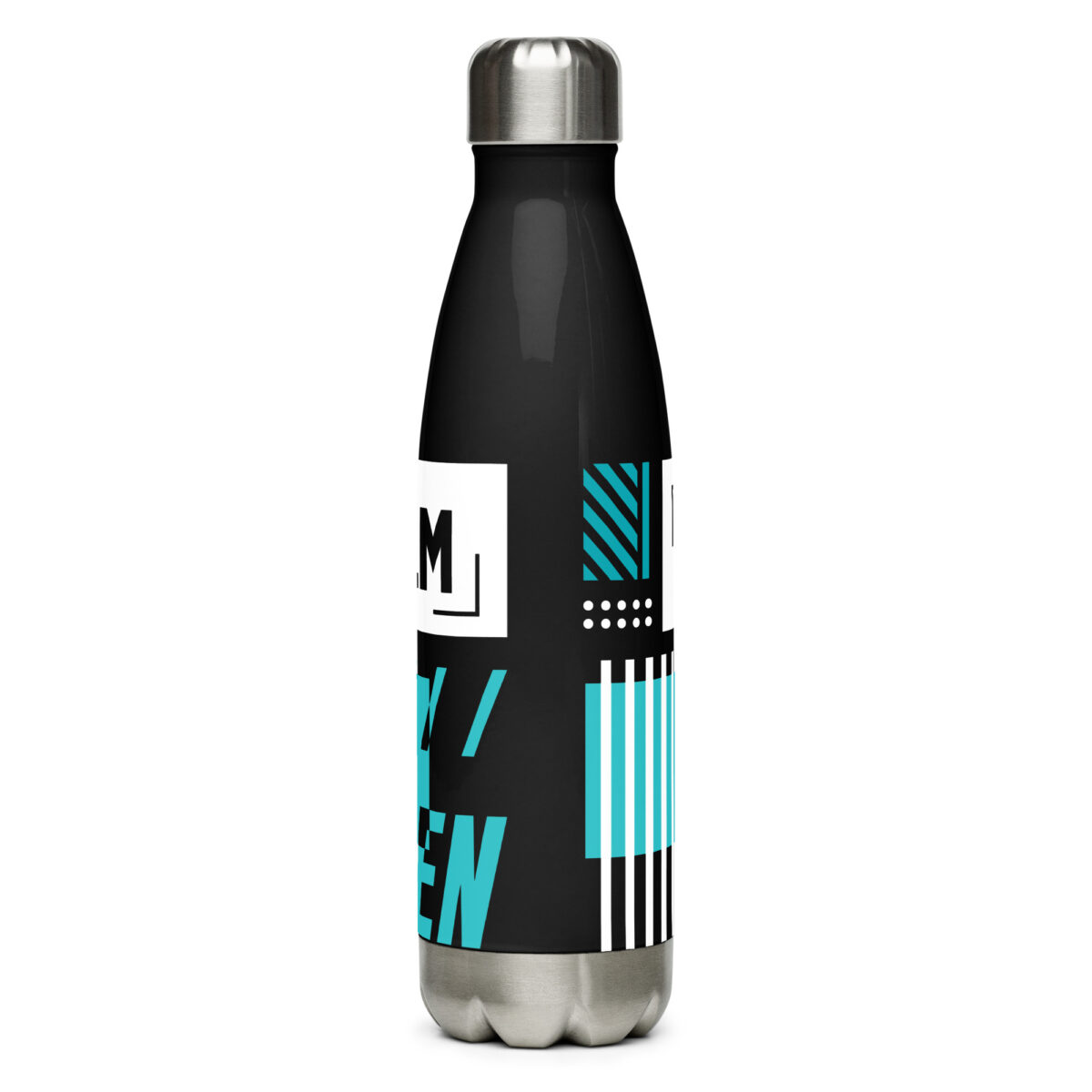 stainless steel water bottle black 17oz back 64a5959f3b6ab