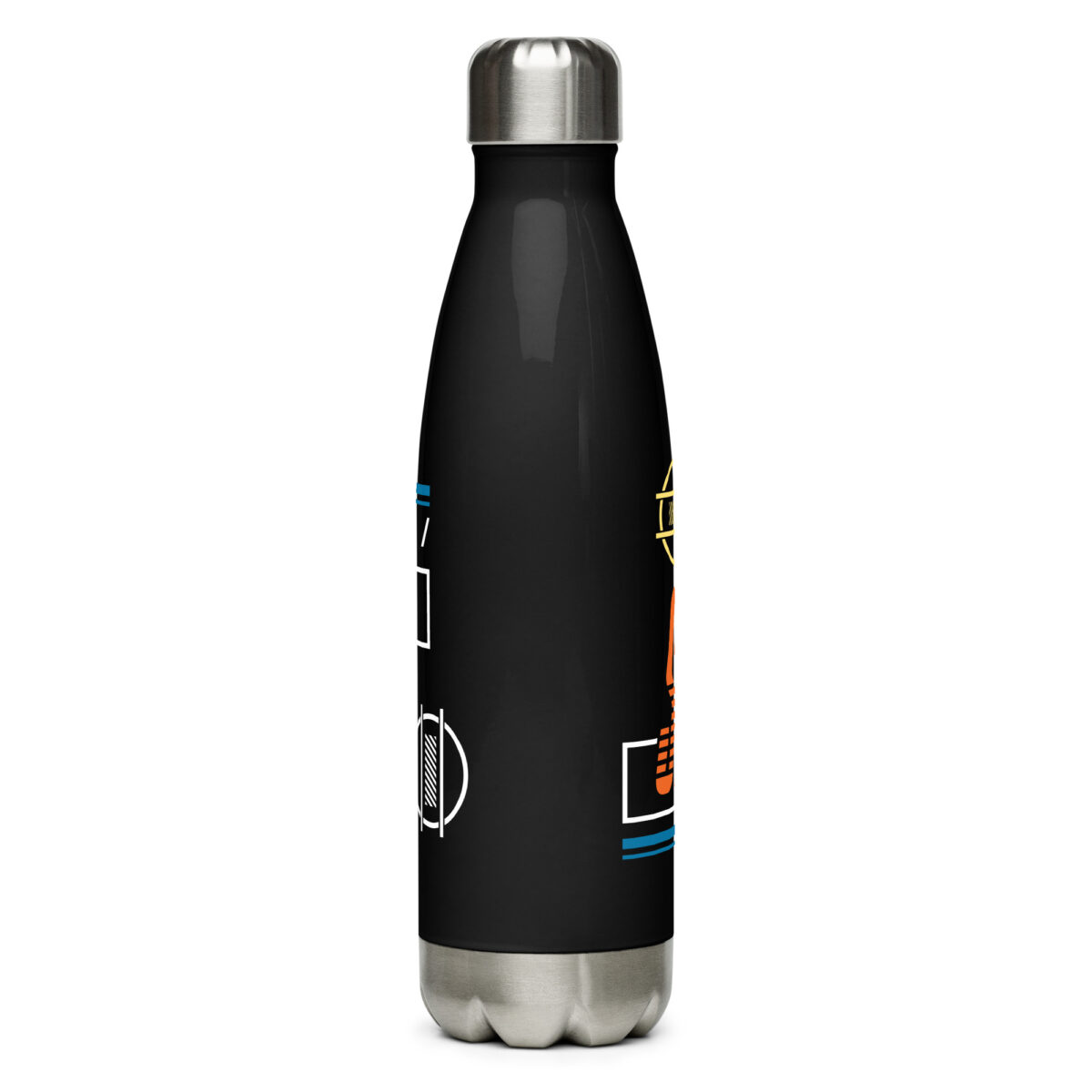 stainless steel water bottle black 17oz back 64a597b4c4423