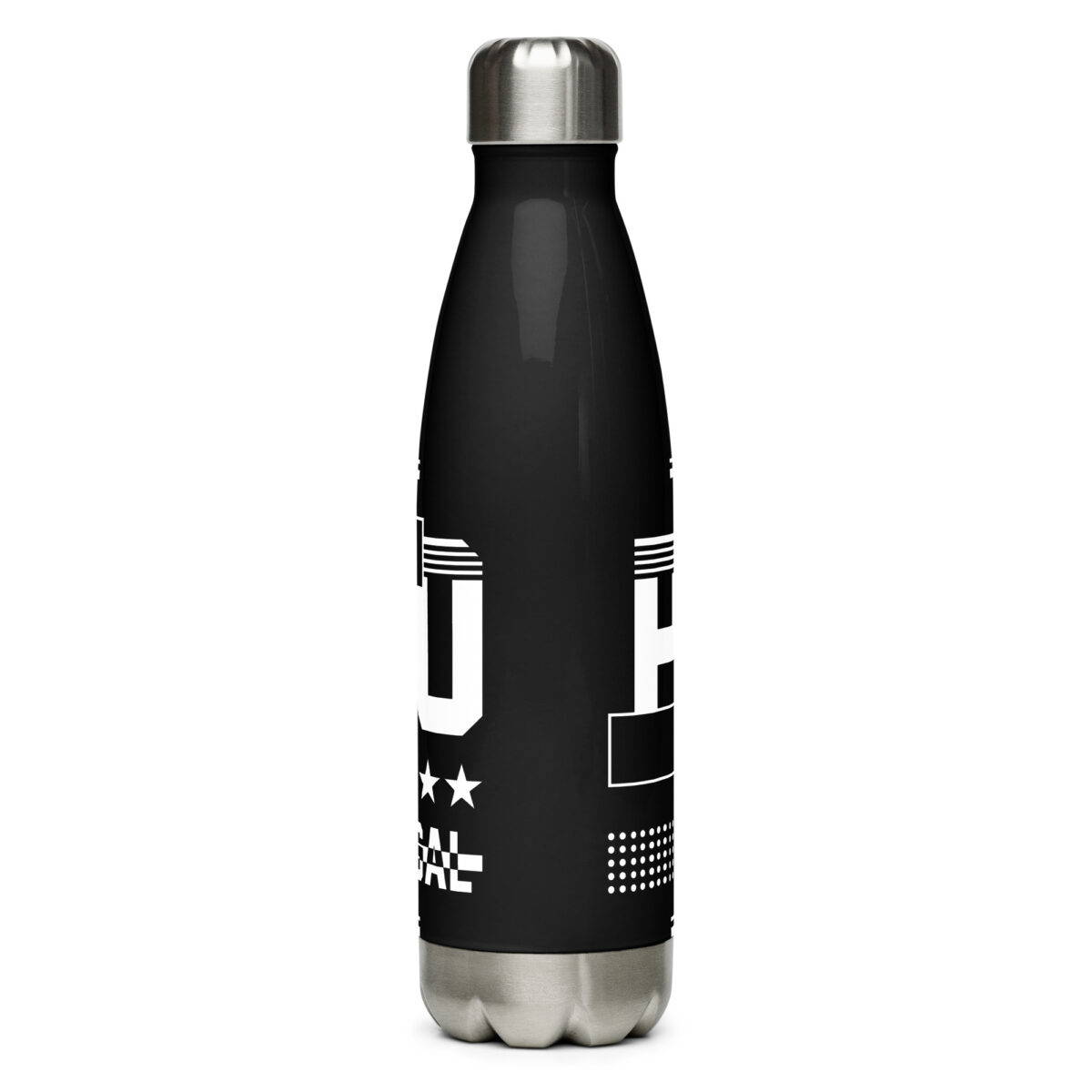 stainless steel water bottle black 17oz back 64a59a62391ef