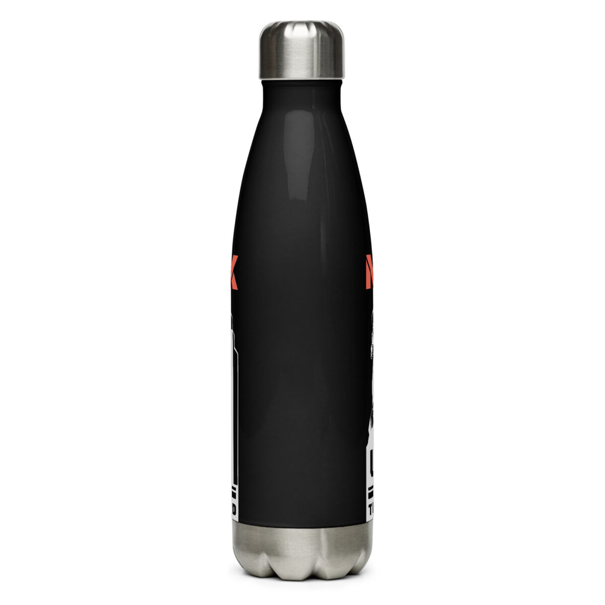 stainless steel water bottle black 17oz back 64a694e3bb17b