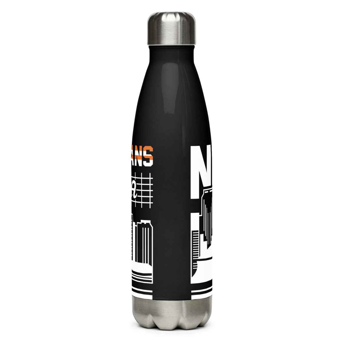 stainless steel water bottle black 17oz back 64a6959774c23