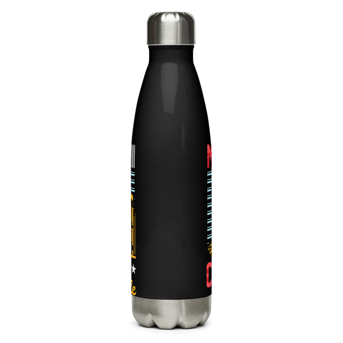 stainless steel water bottle black 17oz back 64a6987c23173