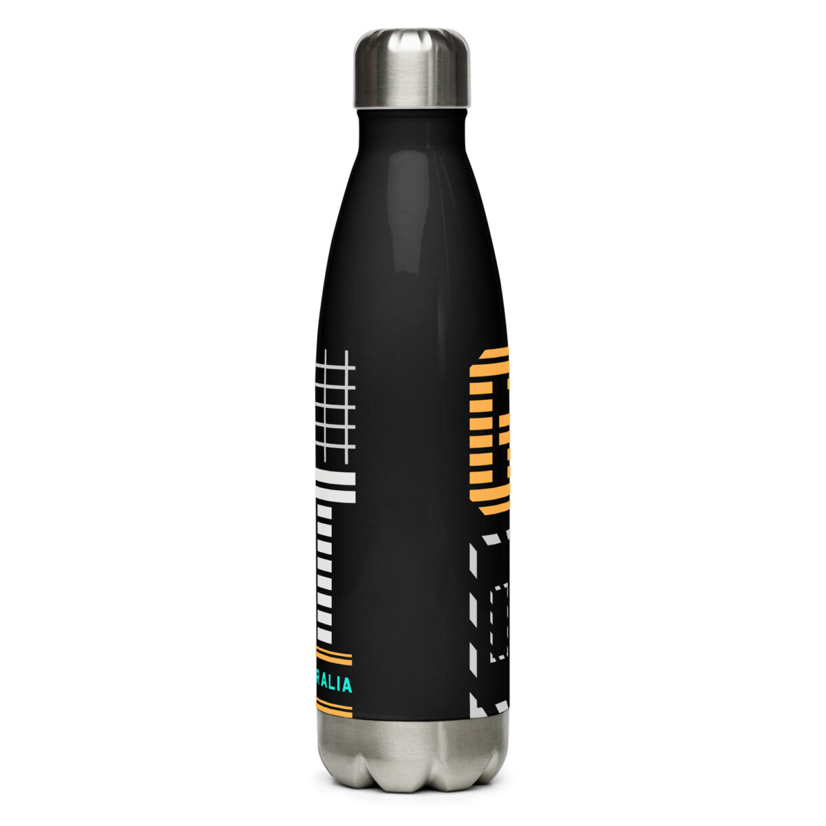 stainless steel water bottle black 17oz back 64a6a3828dcc4