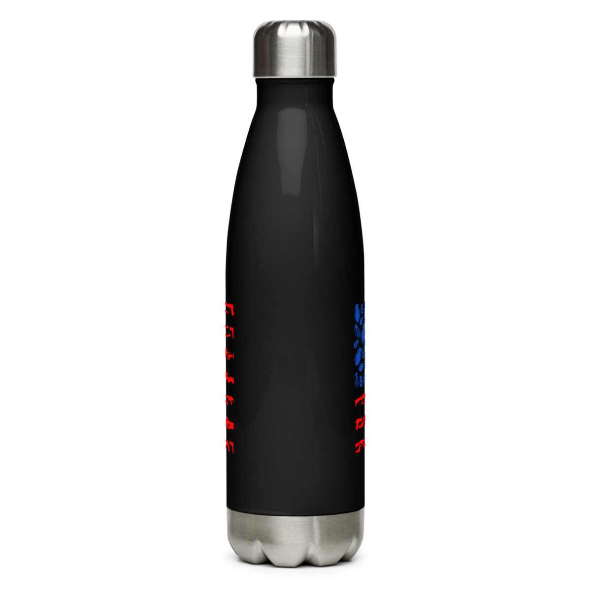 stainless steel water bottle black 17oz back 64abf2e44be0f