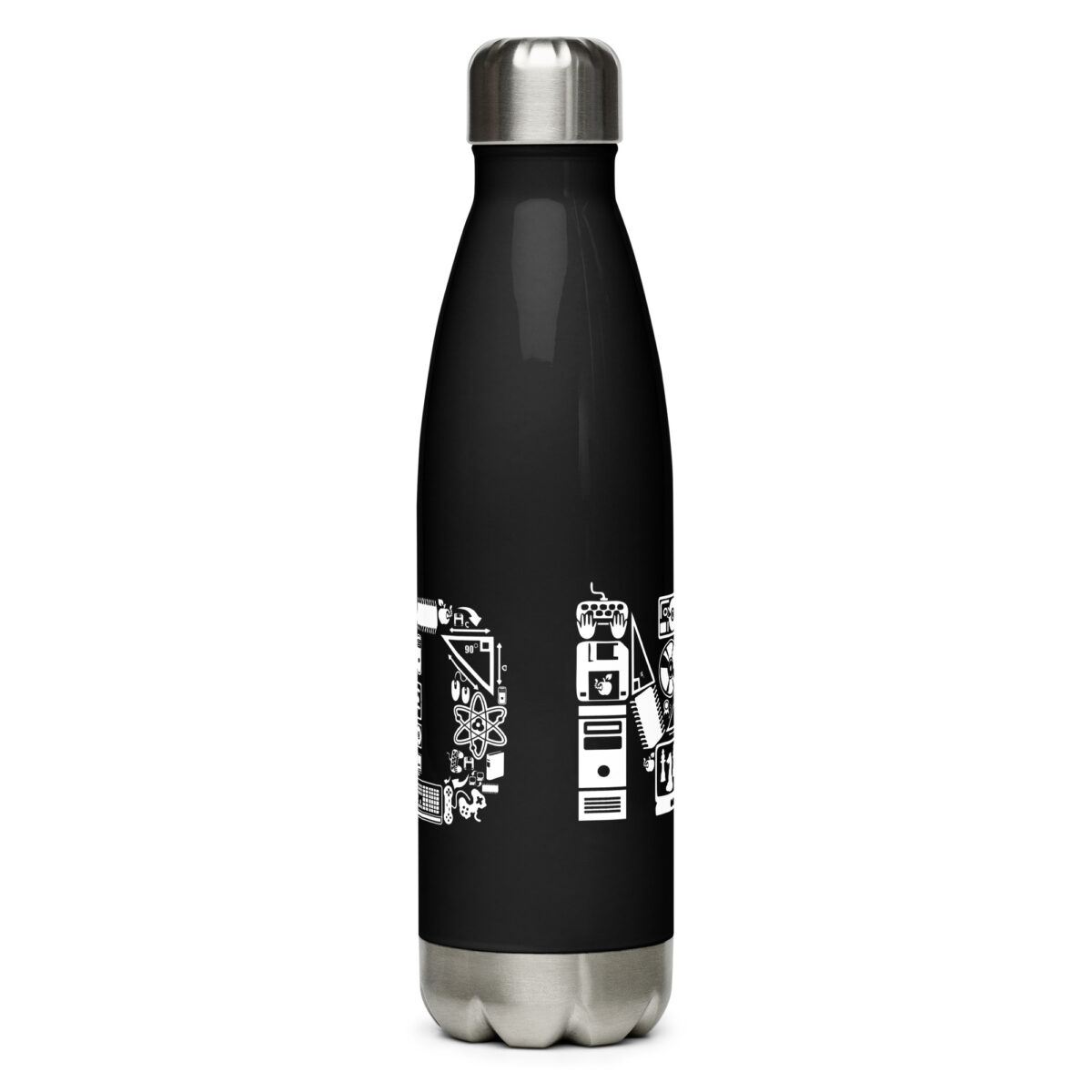 stainless steel water bottle black 17oz back 64ac014f59d97