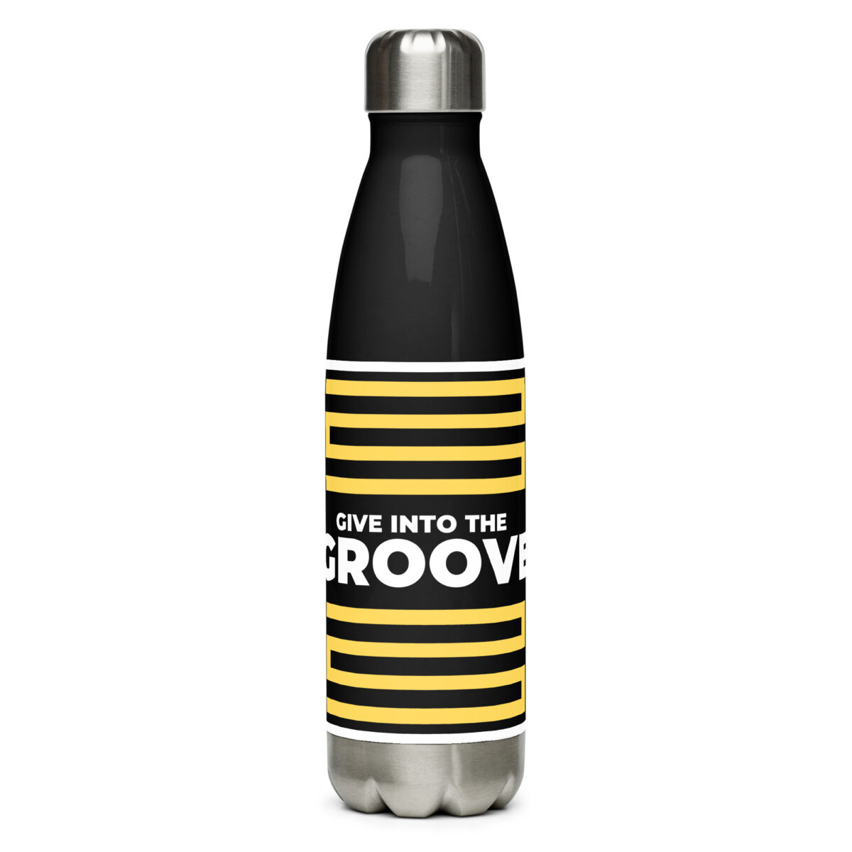 stainless steel water bottle black 17oz front 64a2b744407ff