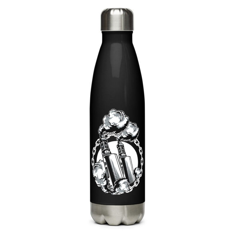 stainless steel water bottle black 17oz front 64a2bc89b58ea