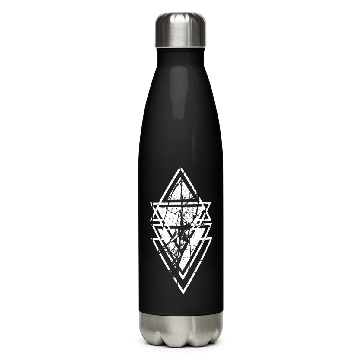 stainless steel water bottle black 17oz front 64a2fdba671ee