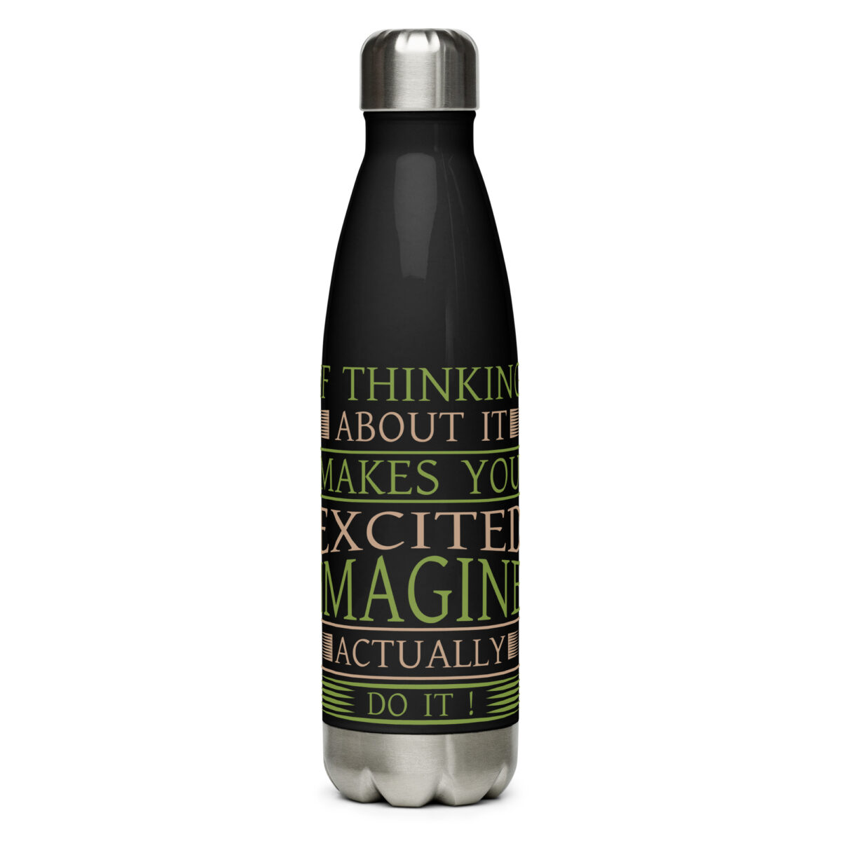 stainless steel water bottle black 17oz front 64a4087ab60b6