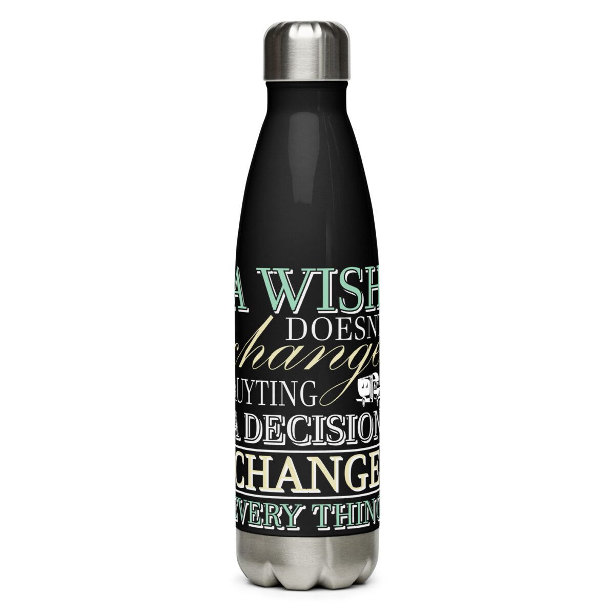 stainless steel water bottle black 17oz front 64a4093ed51fc