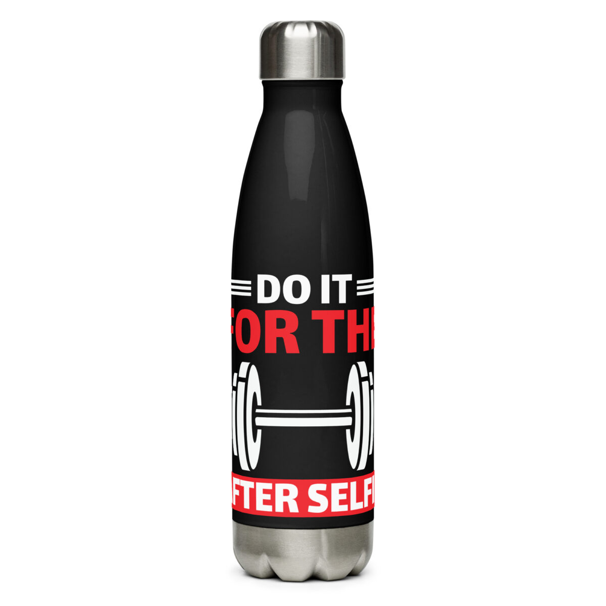 stainless steel water bottle black 17oz front 64a45acb9fe03
