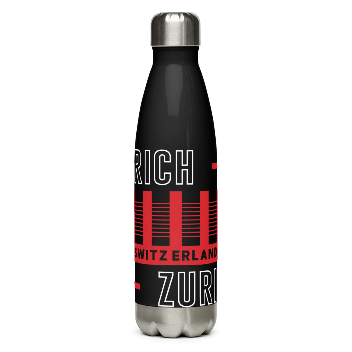 stainless steel water bottle black 17oz front 64a590c706c79