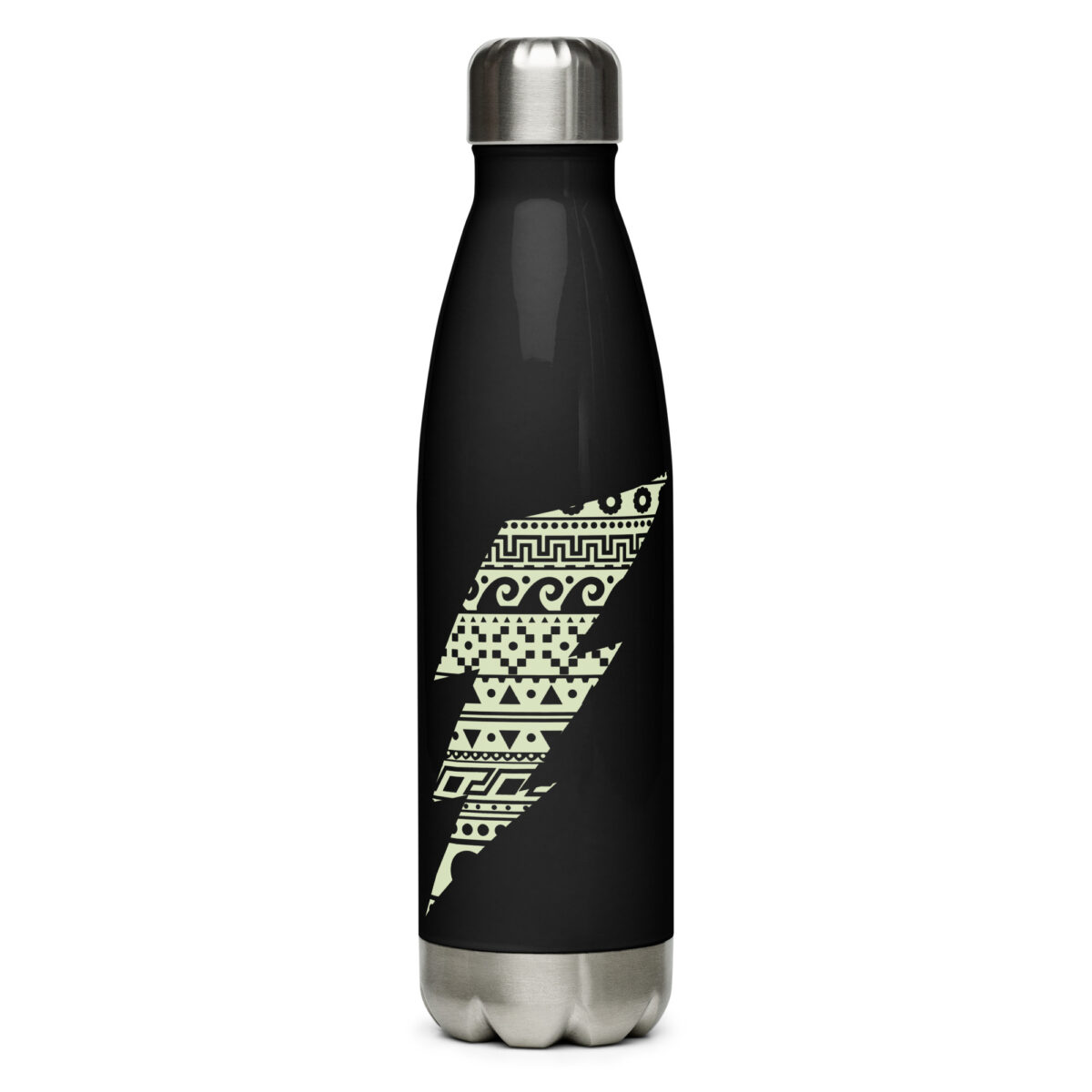 stainless steel water bottle black 17oz front 64abf5633dc41