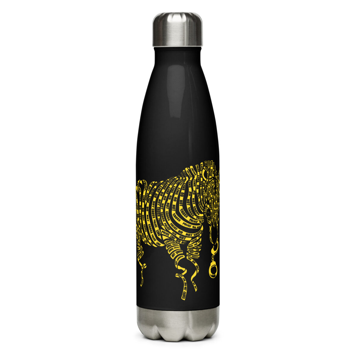 stainless steel water bottle black 17oz front 64ac01b1df832