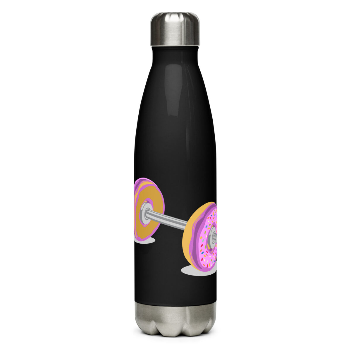 stainless steel water bottle black 17oz front 64ac2d7bbb0c0