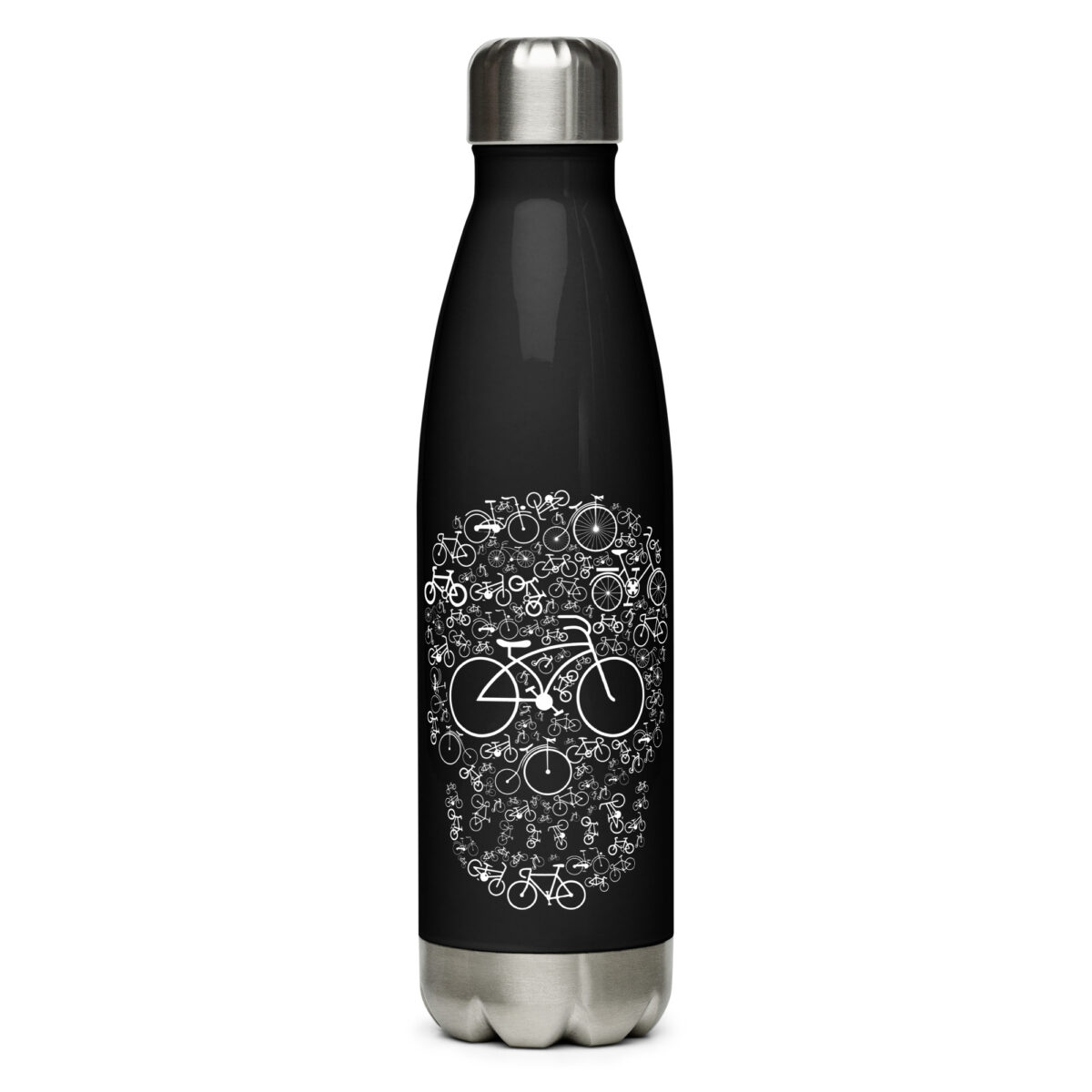 stainless steel water bottle black 17oz front 64ac35b3899ff